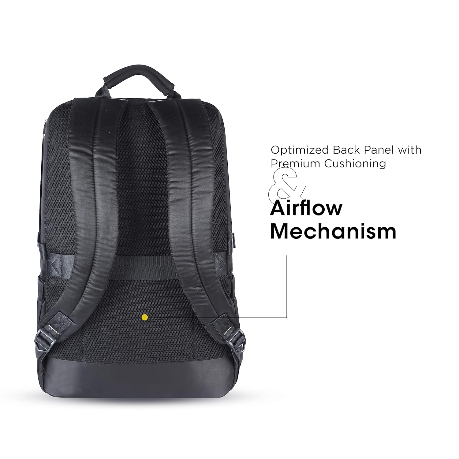 Gear Double Decker 19"/31L Large Water Resistant Faux Leather Laptop Backpack | Backpack | Office Bag | Daypack | Travel Bag | Casual Backpack Men/Women (Black - Black) - Image 8