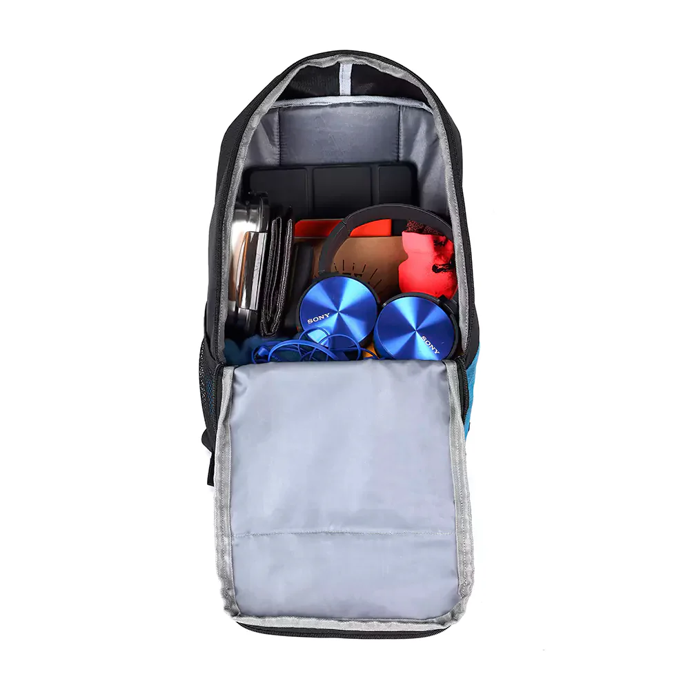 Suprior XL 17L Backpack with Shoe Pocket (Black-Teal) - Image 9