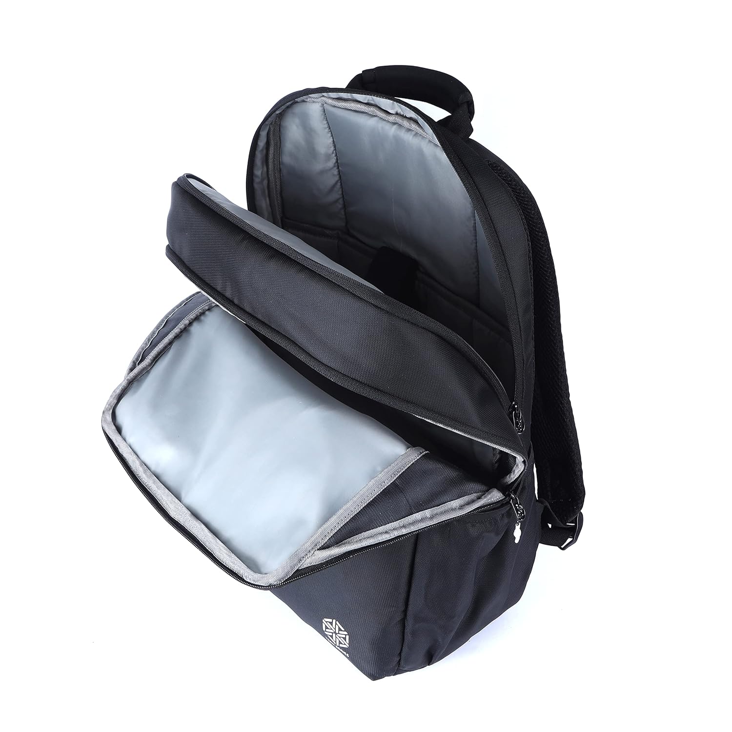 Gear LOGI-Q 27L Backpack with Trolley Sleeve for Men/Women (Black-White) - Image 5