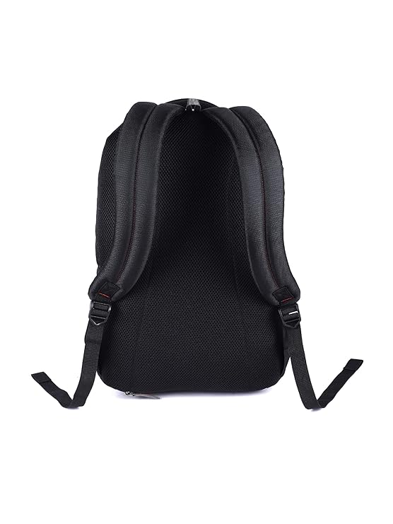 Gear Journey 29L Laptop Backpack with Rain Cover (Black-Red) - Image 5