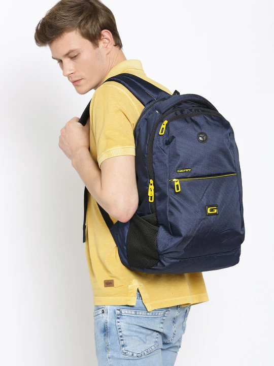 Gear Space 4 30L Casual Backpack (Blue – Yellow) - Image 3