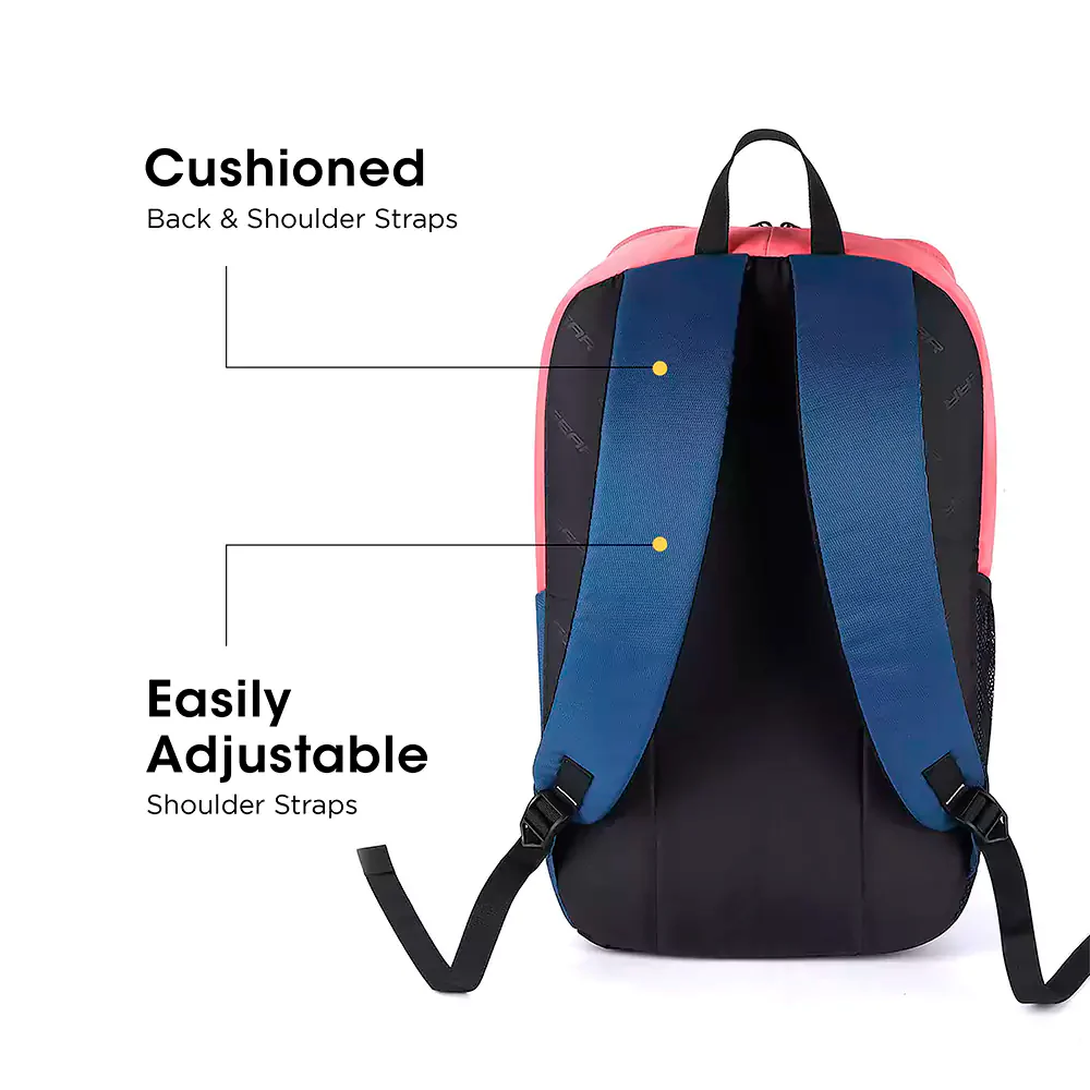 Suprior XL 17L Backpack with Shoe Pocket (Pink-Blue) - Image 7