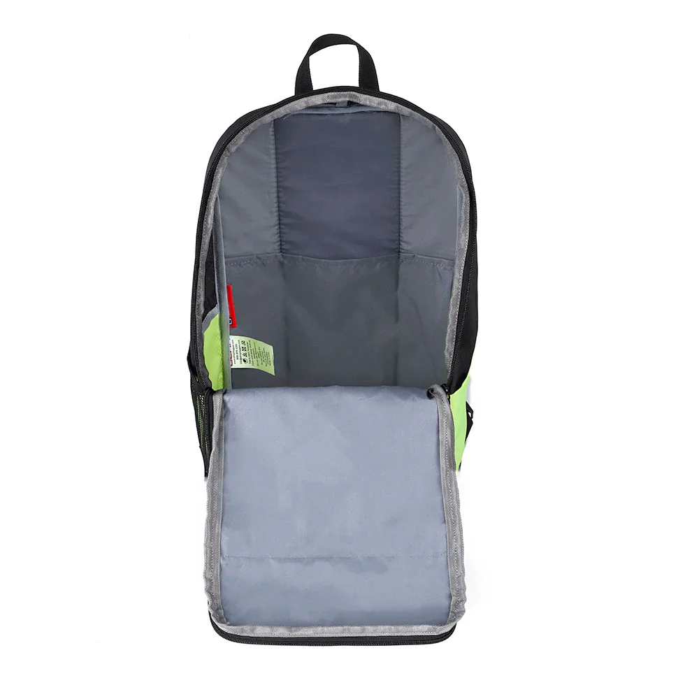 Suprior XL 17L Backpack with Shoe Pocket (Black-Fluroscent Green) - Image 8