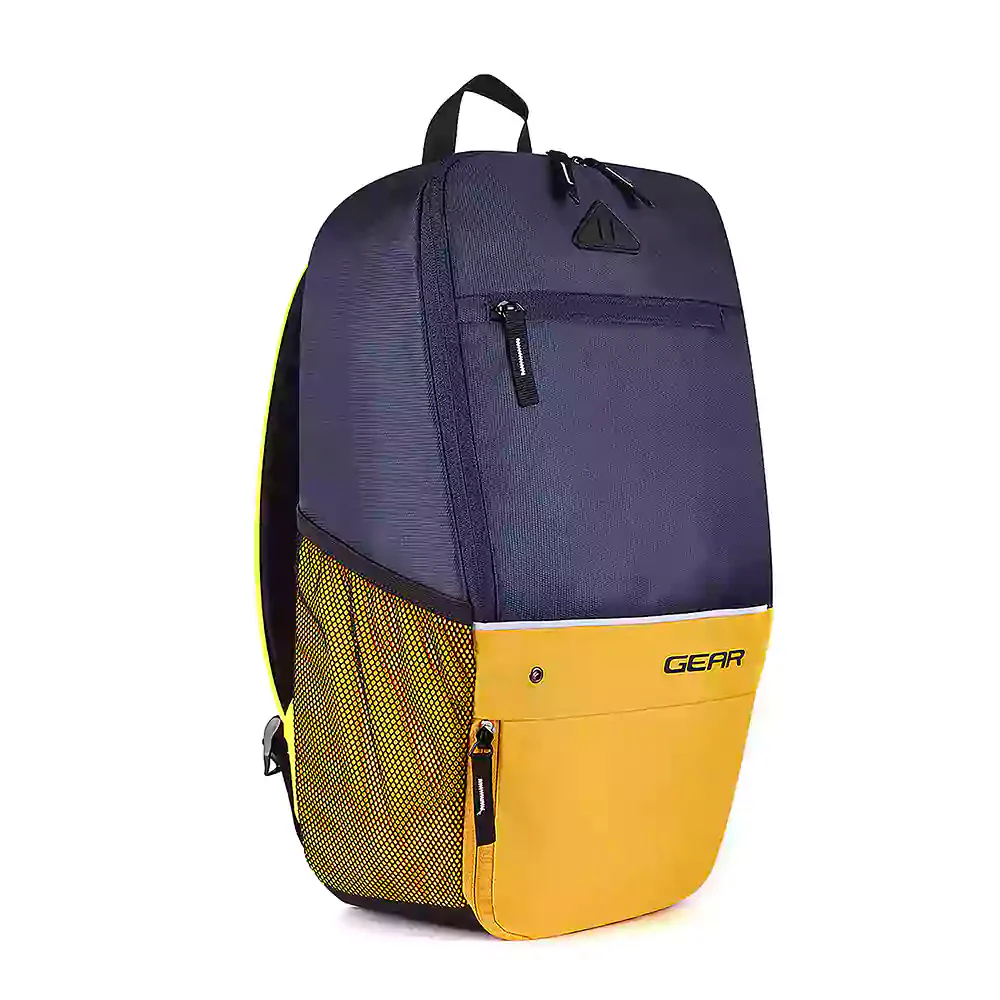 Suprior XL 17L Backpack with Shoe Pocket (Navy-Yellow) - Image 11
