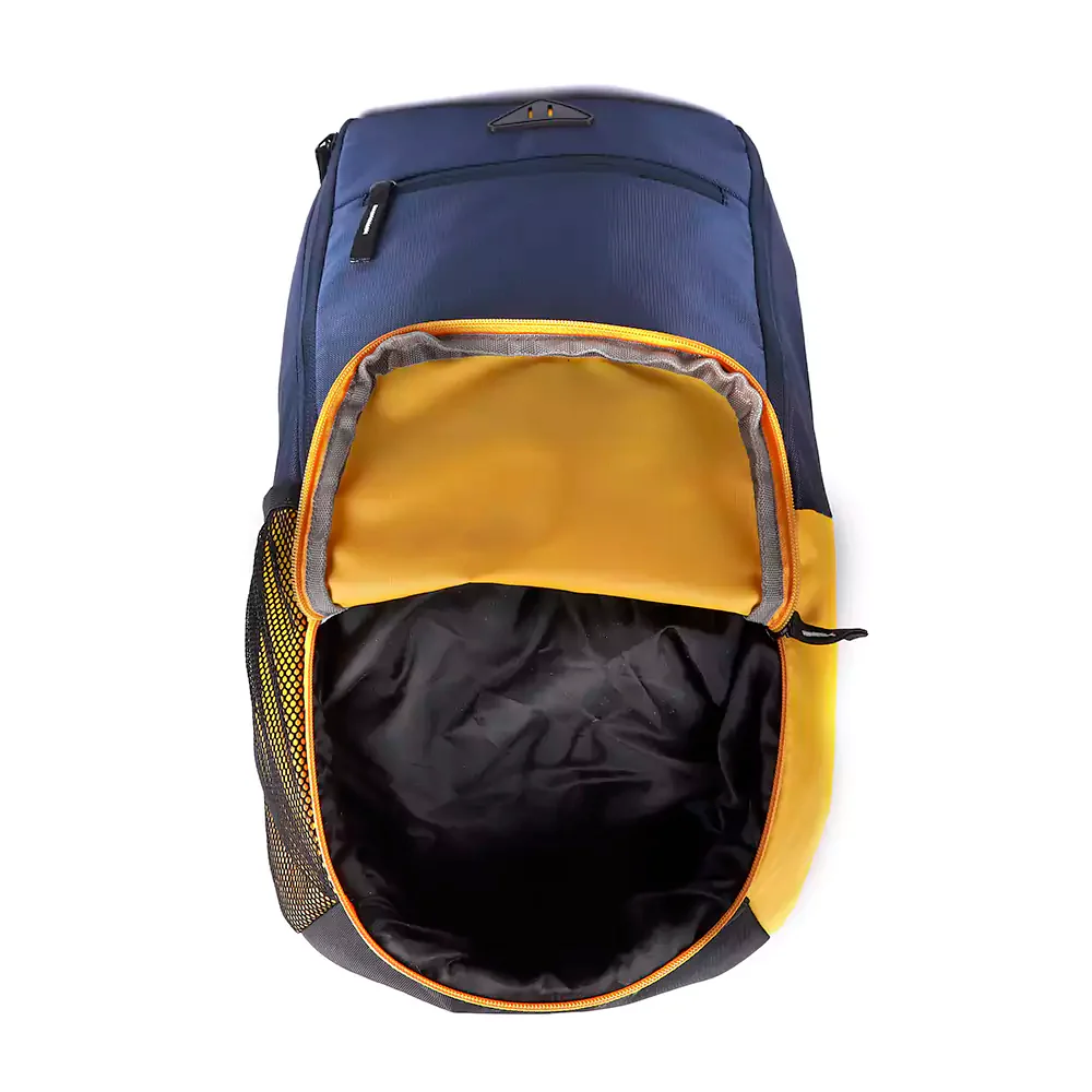 Suprior XL 17L Backpack with Shoe Pocket (Navy-Yellow) - Image 4