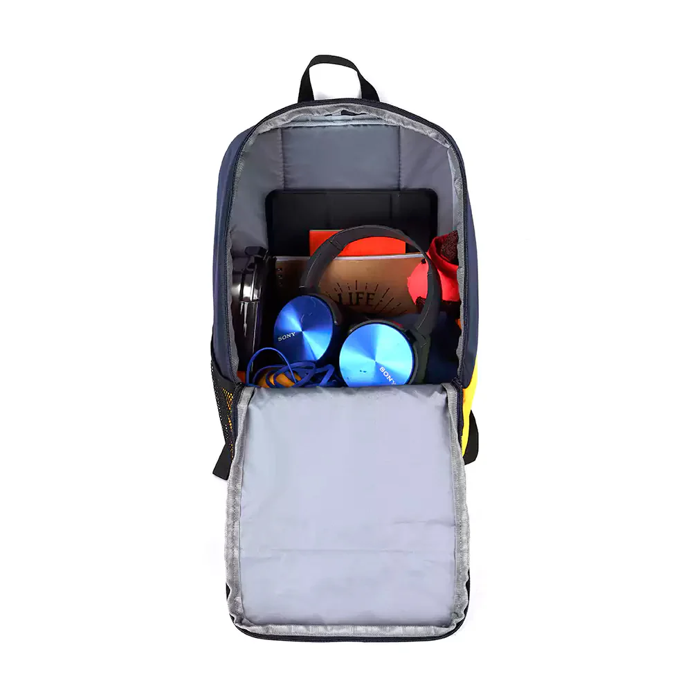 Suprior XL 17L Backpack with Shoe Pocket (Navy-Yellow) - Image 7